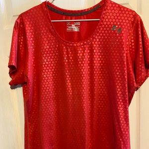 Red under armour top